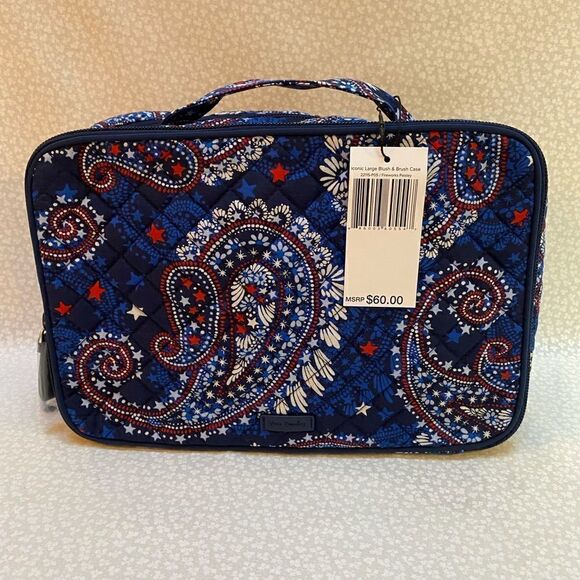 Vera Bradley Handbags - Vera Bradley Large Blush & Brush Case  - Fireworks Paisley in Signature …